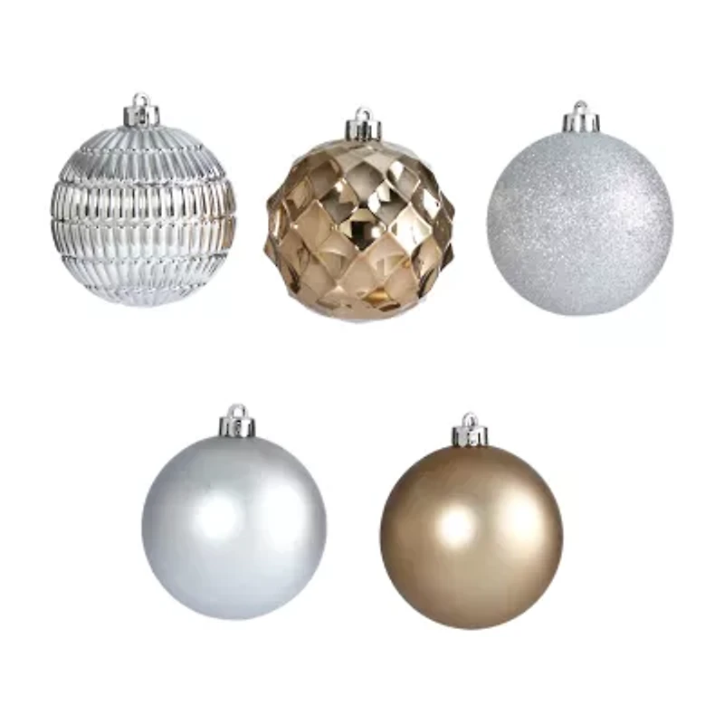 Nearly Natural Shatterproof Tree Silver Set 40-pc. Christmas Ornament