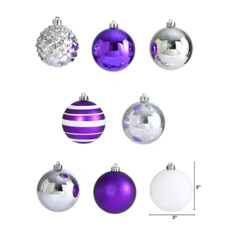 Nearly Natural Shatterproof Tree Set 64-Pc Christmas Ornament