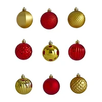 Nearly Natural Shatterproof Tree Red Set 101-Pc Christmas Ornament