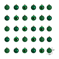 Nearly Natural 2.5" Shatterproof Set 30-pc. Christmas Ornament