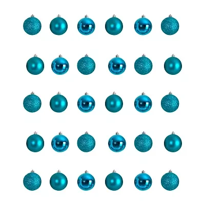 Nearly Natural Ct 2.5in. Shatterproof 30-pc. Christmas Ornament