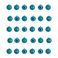 Nearly Natural Ct 2.5in. Shatterproof 30-pc. Christmas Ornament