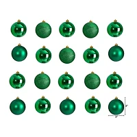 Nearly Natural 3" Shatterproof Set 20-pc. Christmas Ornament