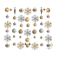 Nearly Natural Set Count -pc. Christmas Ornament