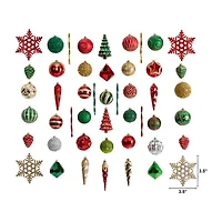 Nearly Natural Set Count Christmas Ornament