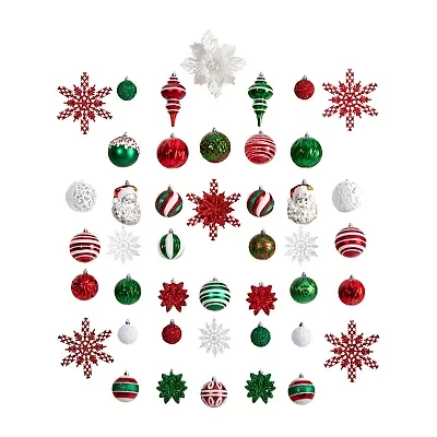 Nearly Natural Set Count -pc. Christmas Ornament