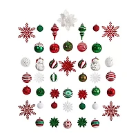 Nearly Natural Set Count -pc. Christmas Ornament