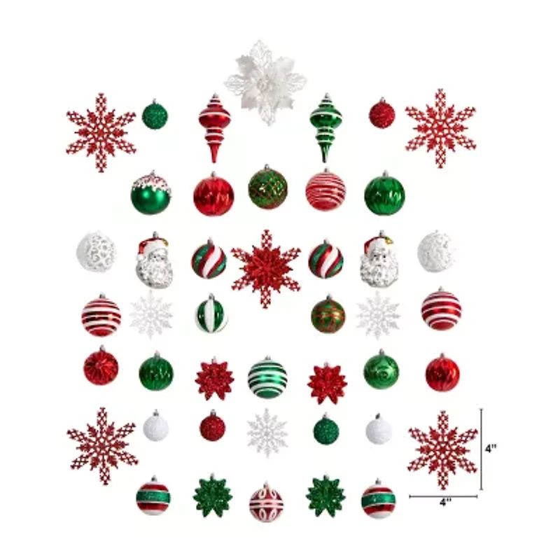 Nearly Natural Set Count -pc. Christmas Ornament