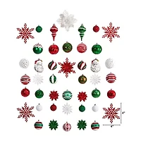 Nearly Natural Set Count -pc. Christmas Ornament