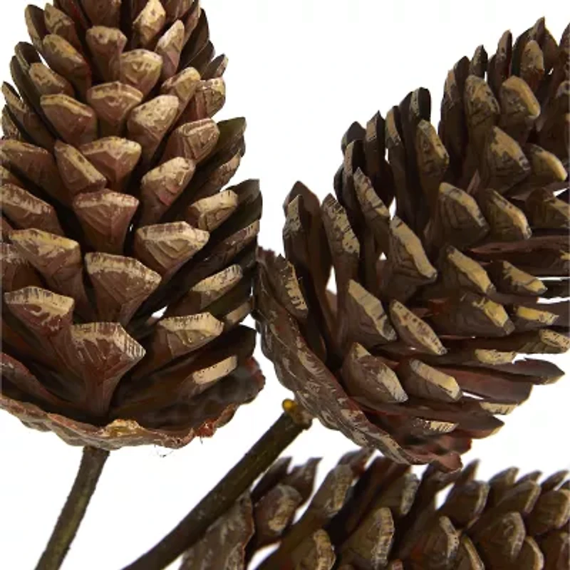Nearly Natural Pinecone Artificial Spray 6-pc. Christmas Tabletop Decor