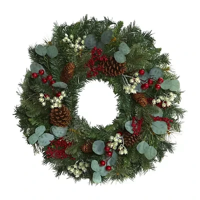 Nearly Natural Pine Artificial Wreath