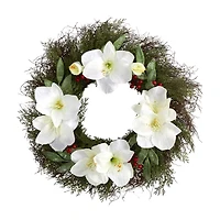 Nearly Natural Artificial Cedar Wreath