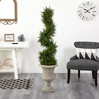 Nearly Natural Faux Cypress 5 Foot Pre-Lit Christmas Tree