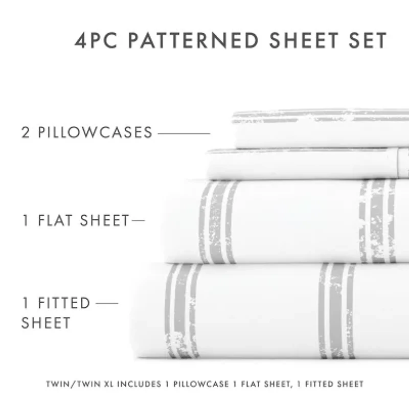 Casual Comfort™ Premium Ultra Soft Microfiber Pattern Sheet Sets