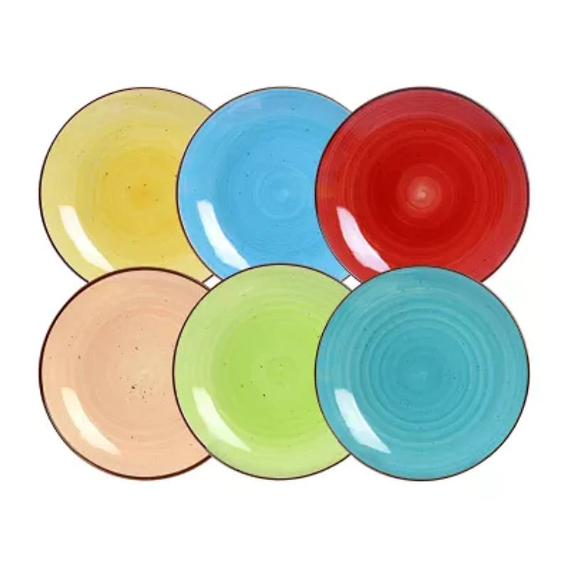Elama 24-pc. Stoneware Dinnerware Set