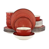Elama -pc. Stoneware Dinnerware Set