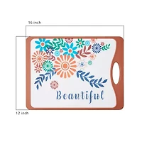 Mesa Mia Floral 16"X 12" Cutting Board