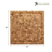 Totally Bamboo Pro 16"X16" Carving and Cutting Board