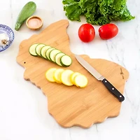 Totally Bamboo Destination State Shaped Serving and Cutting Board
