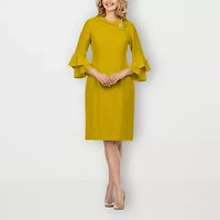 Giovanna Signature 3/4 Sleeve Shift Dress - Plus