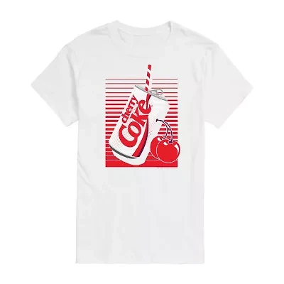 Mens Short Sleeve Cherry Coke Graphic T-Shirt