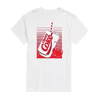 Mens Short Sleeve Cherry Coke Graphic T-Shirt