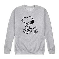 Mens Long Sleeve Graphic Snoopy Sweatshirt