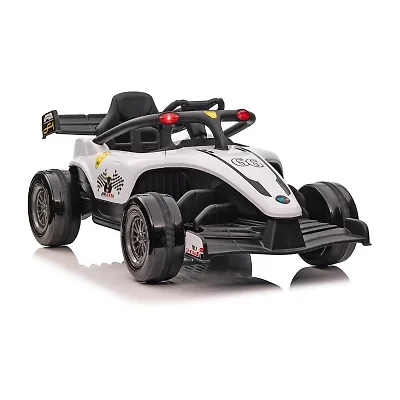 Blazin Wheels 12V White F1 Ride On with R/C