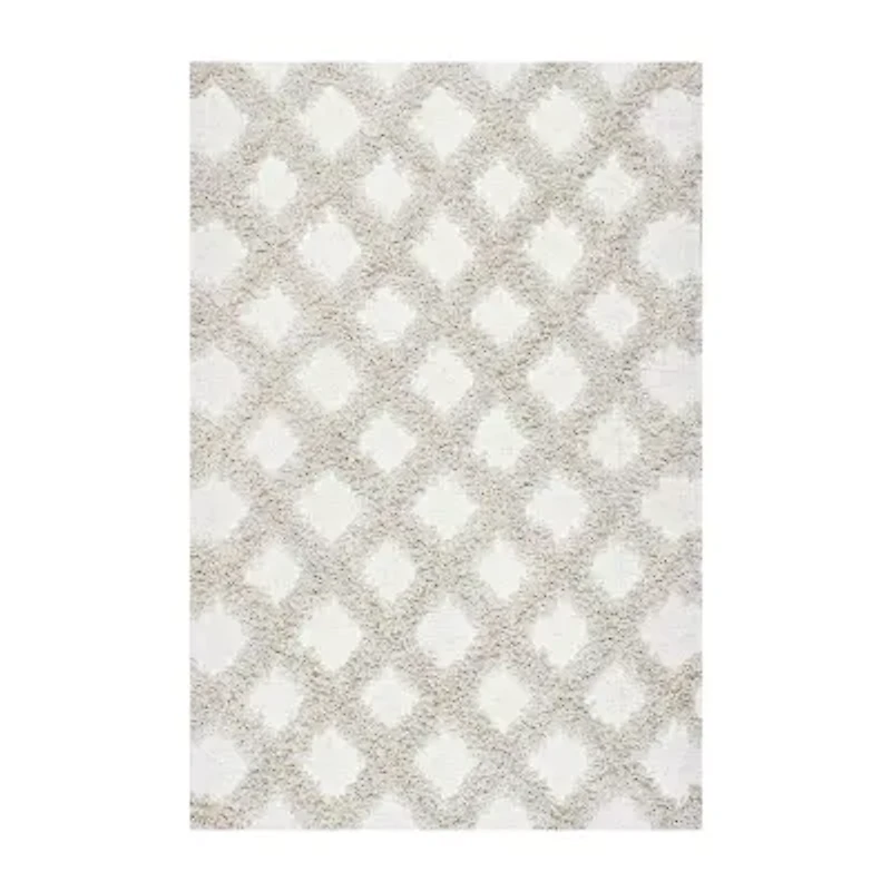 nuLoom Francene Diamond Trellis Shaggy RectangularRug