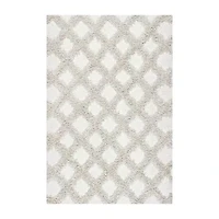 nuLoom Francene Diamond Trellis Shaggy RectangularRug