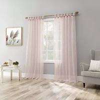 No 918 Krista Tab Top Sheer Single Curtain Panel