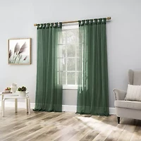 No 918 Krista Tab Top Sheer Single Curtain Panel