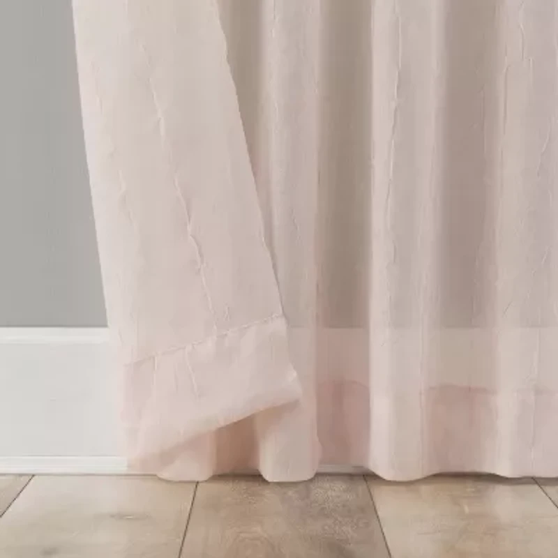 No 918 Krista Tab Top Sheer Single Curtain Panel