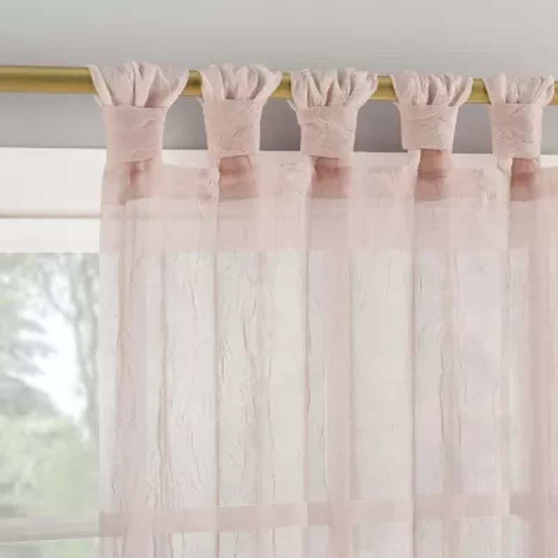 No 918 Krista Tab Top Sheer Single Curtain Panel