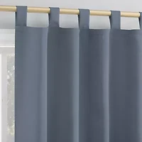 Sun Zero Evan Tab Top Energy Saving Blackout Single Curtain Panel