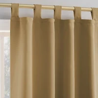 Sun Zero Evan Tab Top Energy Saving Blackout Single Curtain Panel