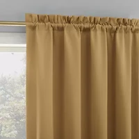 Sun Zero Evan Rod Pocket Energy Saving Blackout Single Curtain Panel
