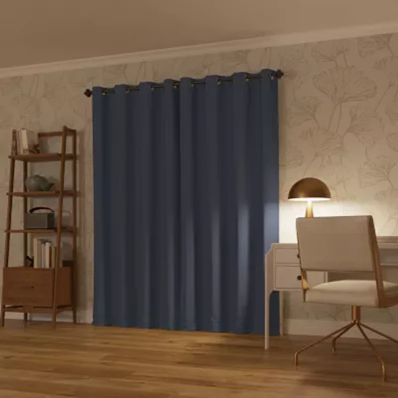 Sun Zero Oslo Grommet Top Energy Saving 100% Blackout Single Curtain Panel