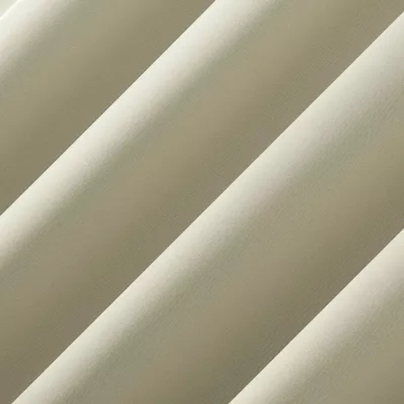 Sun Zero Oslo Rod Pocket Energy Saving 100% Blackout Single Curtain Panel