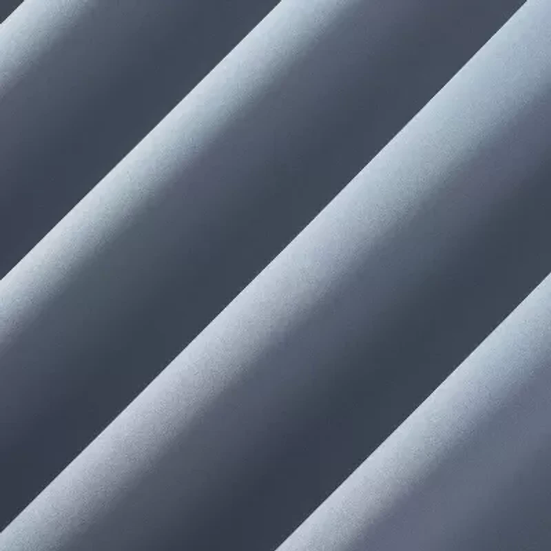 Sun Zero Oslo Rod Pocket Energy Saving 100% Blackout Single Curtain Panel