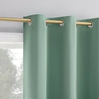 Sun Zero Riley Grommet Top Energy Saving Blackout Single Curtain Panel