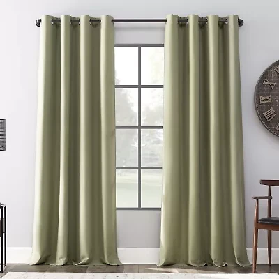 Archaeo Colt Grommet Top Energy Saving 100% Blackout Single Curtain Panel