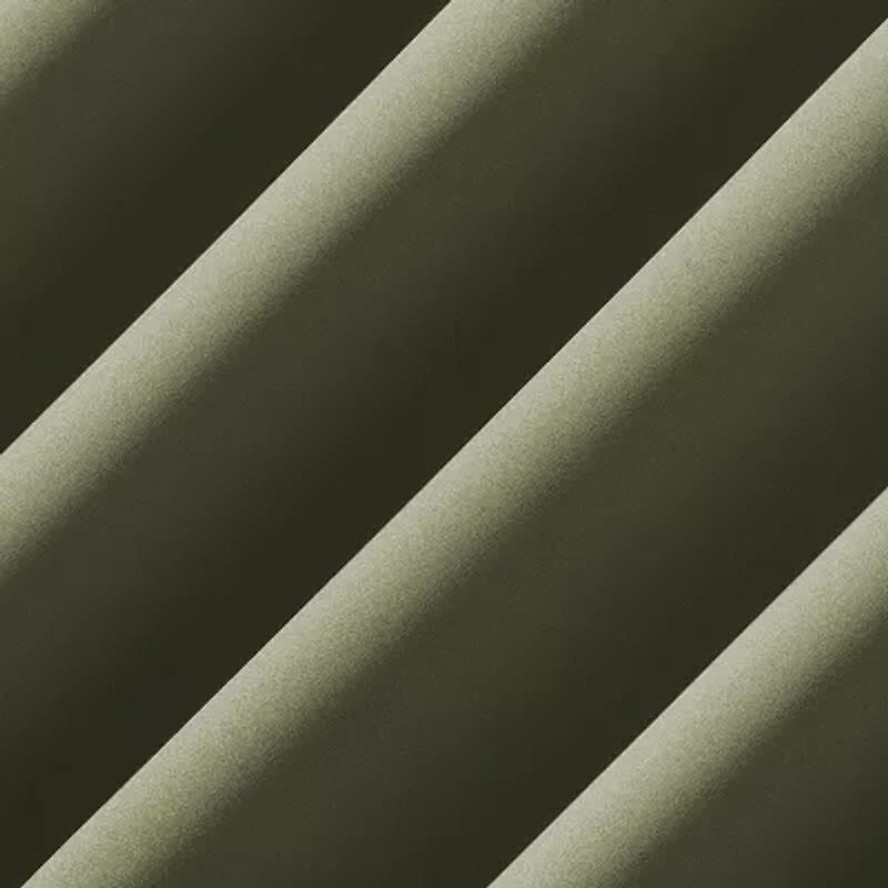 Sun Zero Bergen Rod Pocket 100% Blackout Single Curtain Panel