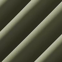 Sun Zero Bergen Rod Pocket 100% Blackout Single Curtain Panel