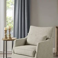 Martha Stewart London Swivel Upholstered Armchair