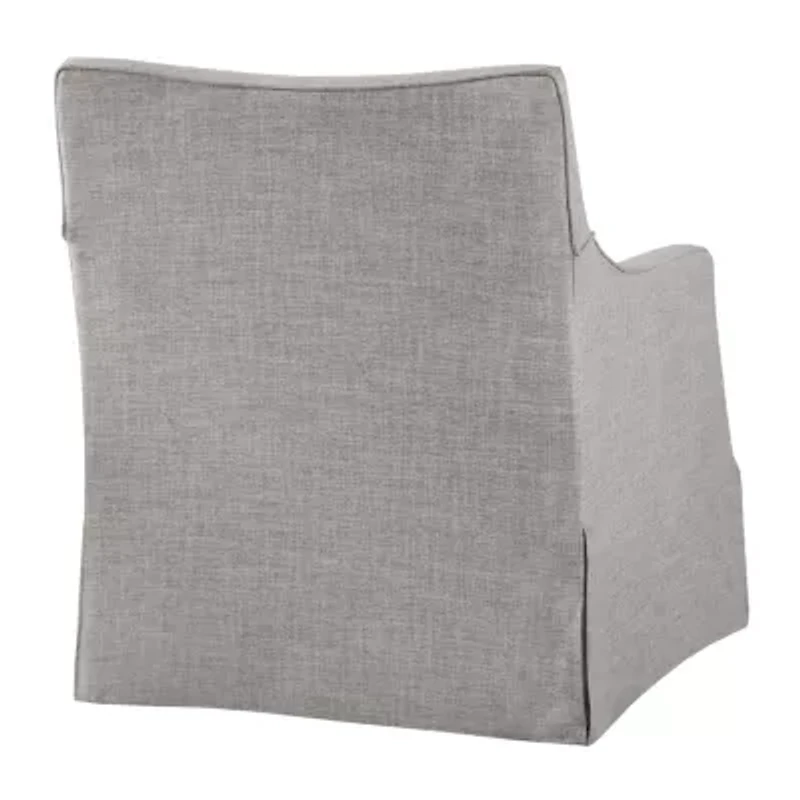 Martha Stewart London Swivel Upholstered Armchair