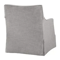 Martha Stewart London Swivel Upholstered Armchair