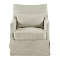 Martha Stewart London Swivel Upholstered Armchair