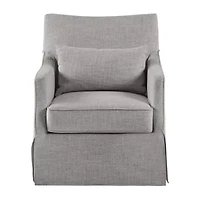 Martha Stewart London Swivel Upholstered Armchair