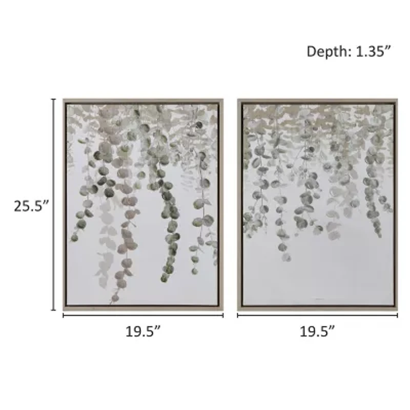 INK+IVY Botanical Waterfall 2-pc. Wall Art Set